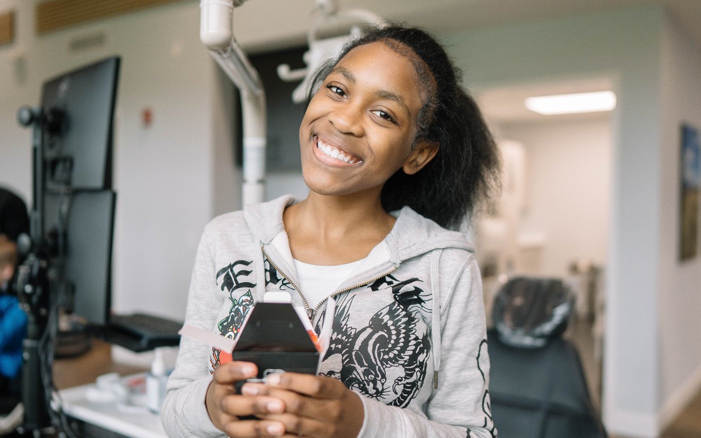 Happy patient after treatment